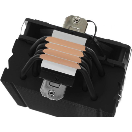 Кулер Oklick OG-CPC180FRGB-PWM1 RGB Soc-AM5/AM4/1151/1200/2066/2011/1700 черный 4-pin 20dB Al+Cu 180W 820gr Ret [OG-CPC180FRGB-PWM1]