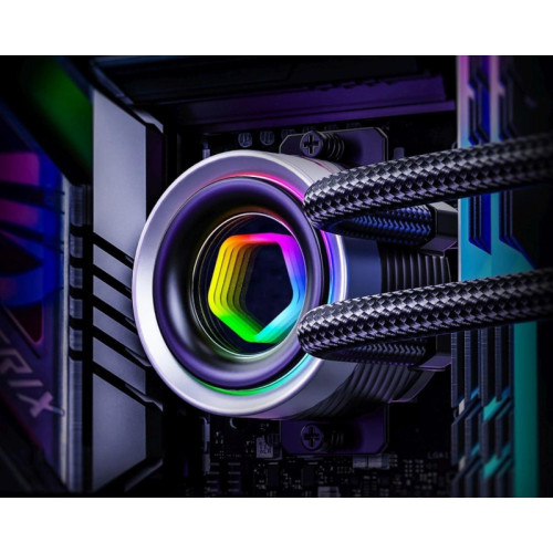 Система водяного охлаждения ID-Cooling FX360 Inf ARGB Soc-AM5/AM4/1200/1700/1851 черный 4-pin 27.2dB Al+Cu 350W Ret [FX360 INF]
