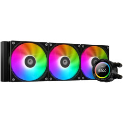 Система водяного охлаждения ID-Cooling SL360 XE ARGB Soc-AM5/AM4/1200/1700/1851 черный 4-pin 14-30dB Al+Cu LCD 350W Ret [SL360 XE]