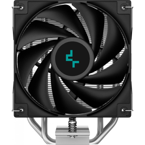 Кулер Deepcool AG400 Soc-AM5/AM4/1200/1700/1851 серебристый/черный 4-pin 18-31.6dB Al+Cu 220W 614gr Ret (R-AG400-BKNNMN-G-1) [R-AG400-BKNNMN-G-1]