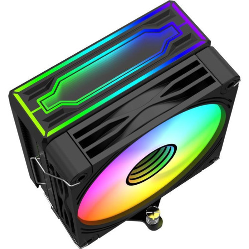 Кулер Bloody BD-AC205-ARGB1 ARGB Soc-AM5/AM4/1151/1200/2066/1700 черный 4-pin 14-26dB Al+Cu LCD 205W 513gr Ret (BD-AC205-ARGB1-BK) [BD-AC205-ARGB1-BK]