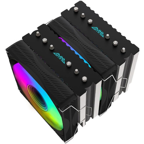 Кулер GMNG GG-CPC250-ARGB1 ARGB 120x120x25mm Soc-AM5/AM4/1151/1200/2066/1700 черный 4-pin 22-32dB Al+Cu 250W 945gr Ret (GG-CPC250-ARGB1-BK) [GG-CPC250-ARGB1-BK]