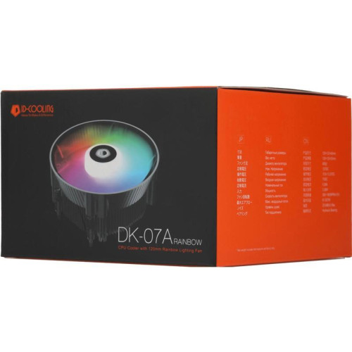 Кулер ID-Cooling DK-07A RAINBOW RGB Soc-AM5/AM4 черный/белый 4-pin 14-26dB Al 125W 400gr Ret [DK-07A RAINBOW]