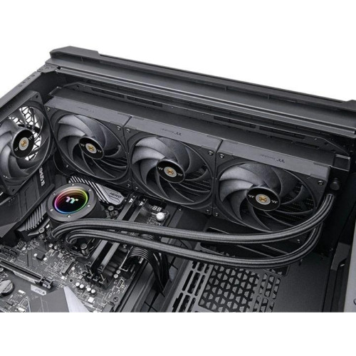 Система водяного охлаждения Thermaltake Toughliquid 360 Ex Pro ARGB Soc-AM5/AM4/1200/1700/1851 черный 4-pin 22.6dB Al+Cu Ret (CL-W400-PL12BL-A) [CL-W400-PL12BL-A]