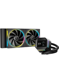 Система водяного охлаждения Deepcool LM240 ARGB Soc-AM5/AM4/1200/1700/1851 черный 4-pin 19-36dB Al LCD 220W 1404gr Ret (R-LM240-BKDMMC-1)