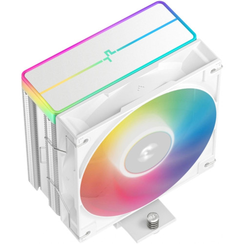 Устройство охлаждения(кулер) Deepcool AG400 Wh V2 ARGB Soc-AM5/AM4/1200/1700/1851 белый 4-pin 31.6dB Al+Cu 220W 643gr Ret (R-AG400-WHAMMN-GJD)