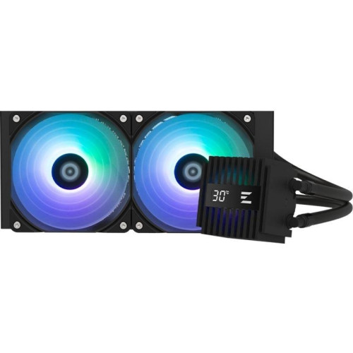 Система водяного охлаждения Zalman Alpha2 A24 ARGB Soc-AM5/AM4/1200/1700/1851 черный 4-pin 29.7dB Al+Cu LCD 2000gr Ret (ALPHA2 A24 BLACK) [ALPHA2 A24 BLACK]