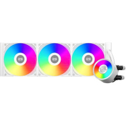 Система водяного охлаждения PcCooler DA360 Pro ARGB Soc-AM5/AM4/1200/1700/1851 белый 4-pin 33.8dB Al 300W Ret (DA360PRO-WHAWXX-GL)