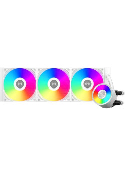 Система водяного охлаждения PcCooler DA360 Pro ARGB Soc-AM5/AM4/1200/1700/1851 белый 4-pin 33.8dB Al 300W Ret (DA360PRO-WHAWXX-GL)