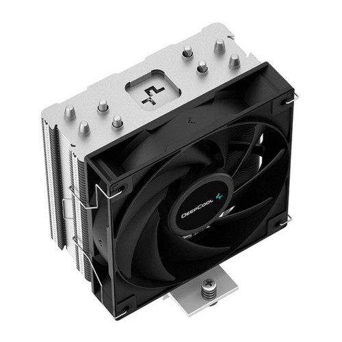 Кулер Deepcool AG400 Soc-AM5/AM4/1200/1700/1851 серебристый/черный 4-pin 18-31.6dB Al+Cu 220W 614gr Ret (R-AG400-BKNNMN-G-1) [R-AG400-BKNNMN-G-1]