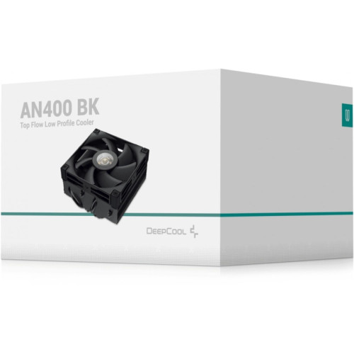 Кулер Deepcool AN400 Soc-AM5/AM4/1200/1700/1851 черный 4-pin 23.2dB Al+Cu 431.4gr Ret (R-AN400-BKWNMN-G) [R-AN400-BKWNMN-G]