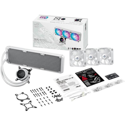 Система водяного охлаждения Asus ROG Strix LC III 360 ARGB White Edition ARGB Soc-AM5/AM4/1200/1700/1851 белый 4-pin 36dB Al LCD 300W Ret (90RC00T2-M0UAY0) Система водяного охлаждения Asus ROG Strix LC III 360 ARGB White Edition ARGB Soc-AM5/AM4/1200/1700/1851 белый 4-pin 36dB Al LCD 300W Ret (90RC00T2-M0UAY0)