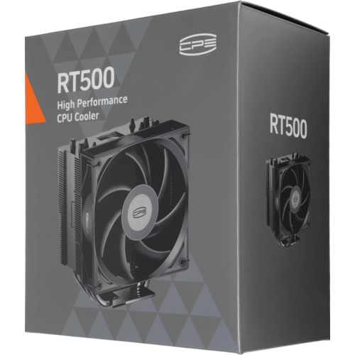 Устройство охлаждения(кулер) PcCooler RT500 BK Soc-AM5/AM4/1200/1700/1851 черный 4-pin 32dB Al+Cu 240W Ret (RT500-BKNWXX-GL)