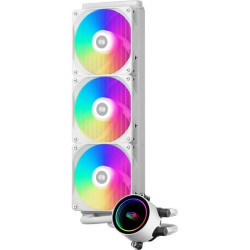 Система водяного охлаждения PcCooler DA360 WH ARGB Soc-AM5/AM4/1200/1700/1851 белый 4-pin Al 300W Ret (DA360-WHAWXX-GL) [DA360-WHAWXX-GL]