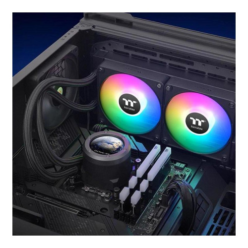 Система водяного охлаждения Thermaltake TH280 V2 Ultra EX ARGB Soc-AM5/AM4/1200/1700/1851 черный 4-pin 30.7dB Al+Cu LCD Ret (CL-W416-PL14SW-A) [CL-W416-PL14SW-A]