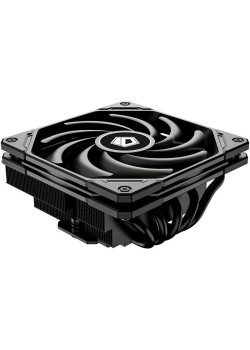 Кулер для процессора/ CPU Cooler ID-COOLING IS-55 BLACK (150W, 4-pin PWM, 55mm, Al/Cu, 5x6mm, 1x120mm, 54.6CFM, 31.2dBA, 2000RPM, S: 1851/1700/1200/115X, AM5/AM4, Black)