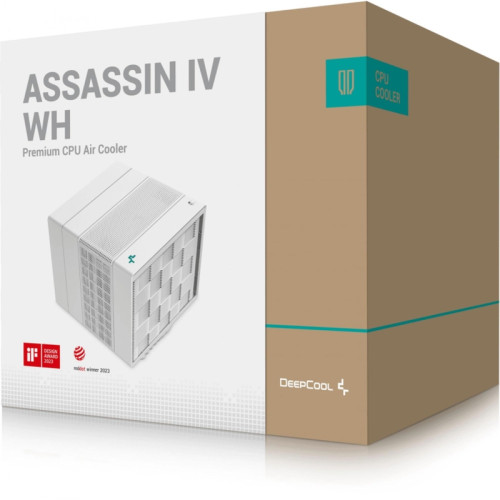 Кулер Deepcool Assassin IV Soc-AM5/AM4/1151/1200/2066/1700 белый 4-pin 29.3dB Al+Cu 280W 1575gr Ret (R-ASN4-WHNNMT-G) [R-ASN4-WHNNMT-G]