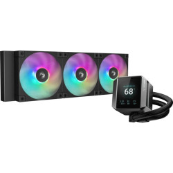 Система водяного охлаждения Deepcool Mystique 360 ARGB Soc-AM5/AM4/1200/1700/1851 черный 4-pin 36.49dB Al LCD 1847gr Ret (R-LX750-BKADSNC-G-1) [R-LX750-BKADSNC-G-1]