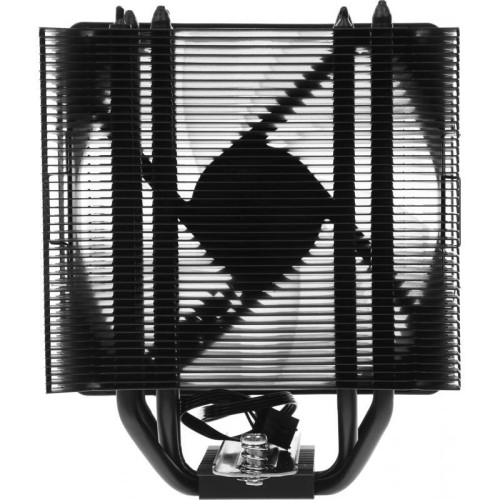 Кулер Oklick OG-CPC180FRGB-PWM1 RGB Soc-AM5/AM4/1151/1200/2066/2011/1700 черный 4-pin 20dB Al+Cu 180W 820gr Ret [OG-CPC180FRGB-PWM1]