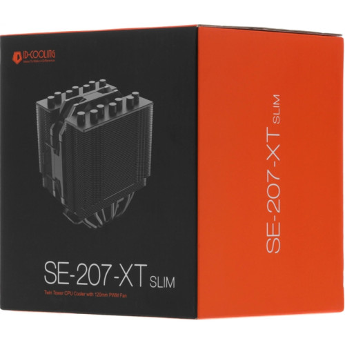 Кулер ID-Cooling SE-207-XT SLIM Soc-AM5/AM4/1151/1200/2066/1700 черный 4-pin 15-35dB Al+Cu 220W 760gr Ret [SE-207-XT SLIM]