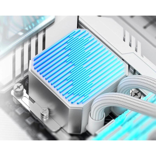Система водяного охлаждения ID-Cooling DX360 Max Soc-AM5/AM4/1200/1700/1851 белый 4-pin 32.5dB Al+Cu 350W Ret (DX360 MAX WHITE)
