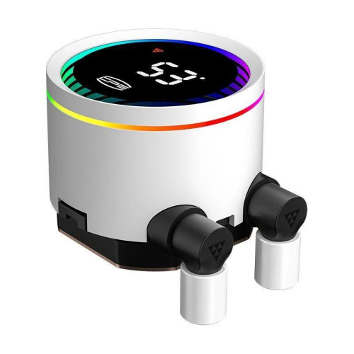 Система водяного охлаждения PcCooler DA360 Pro Digital WH ARGB Soc-AM5/AM4/1200/1700/1851 белый 4-pin Al LCD 300W Ret (DA360PRO-WHAWXL-GL)
