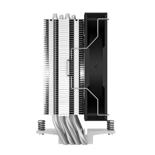 Кулер Deepcool AG400 Soc-AM5/AM4/1200/1700/1851 серебристый/черный 4-pin 18-31.6dB Al+Cu 220W 614gr Ret (R-AG400-BKNNMN-G-1) [R-AG400-BKNNMN-G-1]