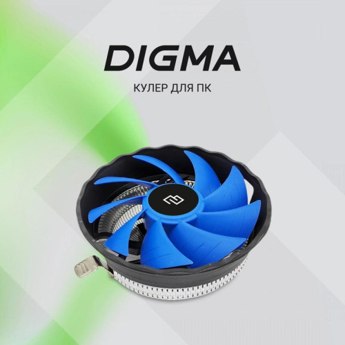 Кулер Digma D-CPC95-PWM2 120x120x25mm Soc-AM4/1151/1200 черный 4-pin 18-29dB Al 95W 185gr Ret [D-CPC95-PWM2]