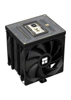 Устройство охлаждения(кулер) Thermalright Burst Assassin Vision 120 Soc-AM5/AM4/1200/1700/1851 черный 4-pin 25.6dB Al+Cu LCD Ret (BA120-VISION-BL)