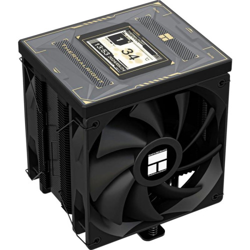 Устройство охлаждения(кулер) Thermalright Burst Assassin Vision 120 Soc-AM5/AM4/1200/1700/1851 черный 4-pin 25.6dB Al+Cu LCD Ret (BA120-VISION-BL)