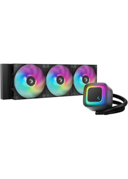 Система водяного охлаждения Deepcool LE360 V2 ARGB Soc-AM5/AM4/1200/1700/1851 черный 4-pin 19-31.6dB Al 250W 1632gr Ret (R-LE360-BKAMMC-G-2)