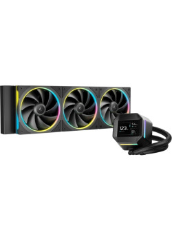 Система водяного охлаждения Deepcool LM360 ARGB Soc-AM5/AM4/1200/1700/1851 черный 4-pin 19-36dB Al LCD 250W 1729gr Ret (R-LM360-BKDMMC-1)