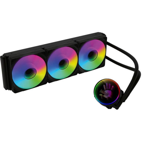 Система водяного охлаждения Bloody BD-LC360ARGB1 ARGB Soc-AM5/AM4/1151/1200/2066/1700 черный 4-pin 22-35dB Al+Cu 300W 1500gr Ret (BD-LC360ARGB1-BK) [BD-LC360ARGB1-BK]