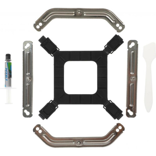 Кулер Oklick OG-CPC180FRGB-PWM1 RGB Soc-AM5/AM4/1151/1200/2066/2011/1700 черный 4-pin 20dB Al+Cu 180W 820gr Ret [OG-CPC180FRGB-PWM1]