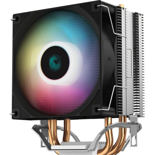 Кулер Deepcool AG300 RGB Soc-AM5/AM4/1200/1700/1851 черный 4-pin 18-31dB Al+Cu 150W 350gr Ret (R-AG300-BKLNMN-G) [R-AG300-BKLNMN-G]