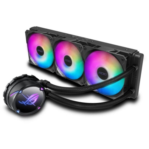 Система водяного охлаждения ASUS ROG Strix LC II 360 ARGB Soc-AM4/1151/1200/2066/1700 черный 4-pin 37.6dB Al Ret (90RC00F1-M0UAY4) [90RC00F1-M0UAY4]