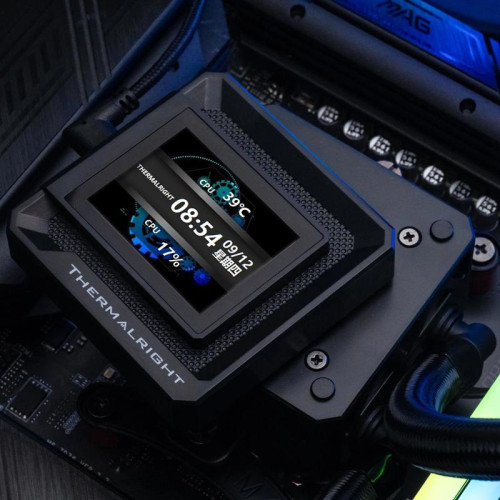 Система водяного охлаждения Thermalright Frozen Warframe SE 360 ARGB Soc-AM5/AM4/1151/1200/2066/2011/1700 черный 4-pin 29.8dB Al LCD Ret (F-WFRAME-SE-360-BL-ARGB)