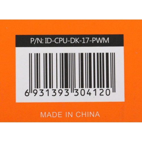 Кулер ID-Cooling DK-17 PWM Soc-1700/1851 черный 4-pin 14-26dB Al 65W 265gr Ret [DK-17 PWM]