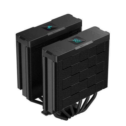 Кулер Deepcool AG620 Digital Bk ARGB Soc-AM5/AM4/1200/1700/1851 черный/белый 4-pin 29.4dB Al+Cu LCD 260W 1370gr Ret (R-AG620-BKADMN-G-2) [R-AG620-BKADMN-G-2]