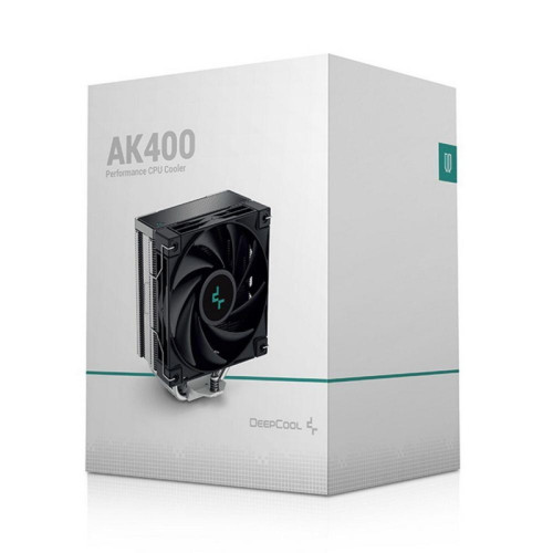 Кулер Deepcool AK400 Soc-AM5/AM4/1200/1700/1851 черный 4-pin 29-29dB Al+Cu 220W 661gr Ret (R-AK400-BKNNMN-G-1) [R-AK400-BKNNMN-G-1]