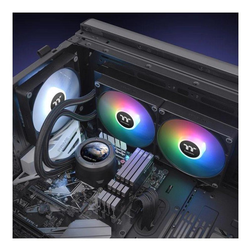 Система водяного охлаждения Thermaltake TH280 V2 Ultra ARGB Soc-AM5/AM4/1200/1700/1851 черный 4-pin 34.7dB Al+Cu LCD Ret (CL-W385-PL14SW-A) [CL-W385-PL14SW-A]