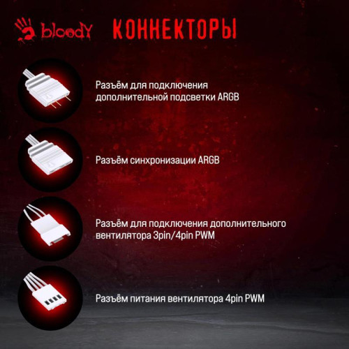 Система водяного охлаждения Bloody BD-LC240ARGB1 ARGB Soc-AM5/AM4/1200/1700/1851 белый 4-pin 22-35dB Al+Cu LCD 260W 1200gr Ret (BD-LC240ARGB1-WH)