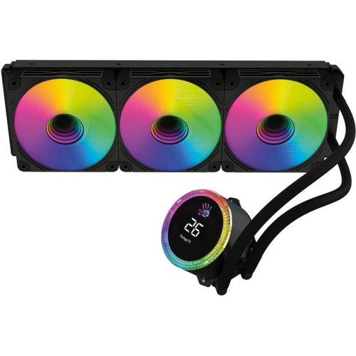 Система водяного охлаждения Bloody BD-LC360ARGB2 ARGB Soc-AM5/AM4/1200/1700/1851 черный 4-pin 22-35dB Al+Cu LCD 300W 1450gr Ret (BD-LC360ARGB2-BK)