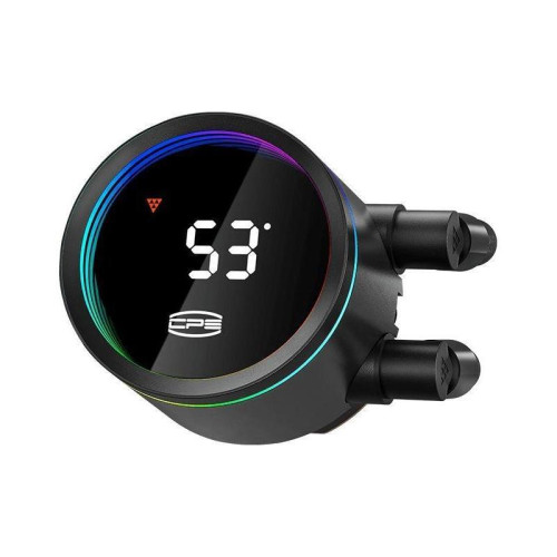 Система водяного охлаждения PcCooler DA360 Pro Digital BK ARGB Soc-AM5/AM4/1200/1700/1851 черный 4-pin Al LCD 300W Ret (DA360PRO-BKAWXL-GL) [DA360PRO-BKAWXL-GL]