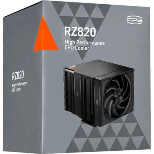 Кулер PcCooler RZ820 Soc-AM5/AM4/1200/1700/1851 черный 4-pin Al+Cu 300W Ret (RZ820-BKNWNX-GL) [RZ820-BKNWNX-GL]