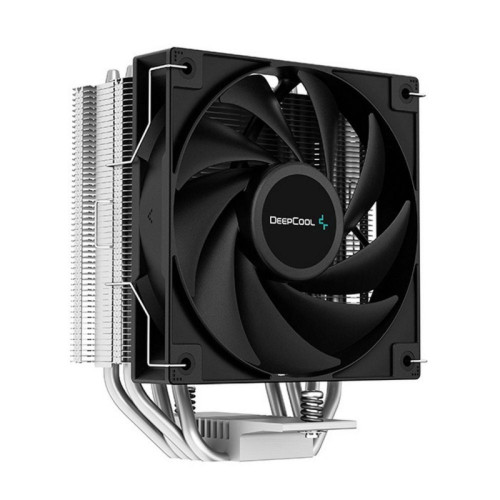 Кулер Deepcool AG400 Soc-AM5/AM4/1200/1700/1851 серебристый/черный 4-pin 18-31.6dB Al+Cu 220W 614gr Ret (R-AG400-BKNNMN-G-1) [R-AG400-BKNNMN-G-1]