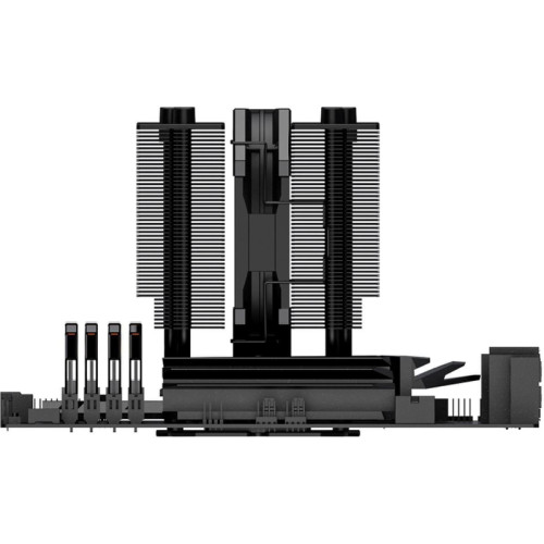 Кулер ID-Cooling SE-207-XT SLIM Soc-AM5/AM4/1151/1200/2066/1700 черный 4-pin 15-35dB Al+Cu 220W 760gr Ret [SE-207-XT SLIM]