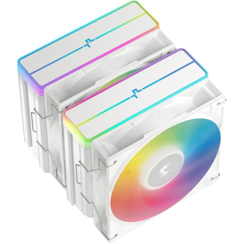 Устройство охлаждения(кулер) Deepcool AG620 Wh V2 ARGB Soc-AM5/AM4/1200/1700/1851 белый 4-pin 15-29.4dB Al+Cu 260W 1330gr Ret (R-AG620-WHAMMN-GJD) Устройство охлаждения(кулер) Deepcool AG620 Wh V2 ARGB Soc-AM5/AM4/1200/1700/1851 белый 4-pin 15-29.4dB Al+Cu 260W 1330gr Ret (R-AG620-WHAMMN-GJD)