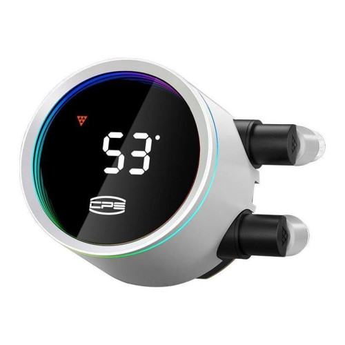 Система водяного охлаждения PcCooler DA360 Pro Digital WH ARGB Soc-AM5/AM4/1200/1700/1851 белый 4-pin Al LCD 300W Ret (DA360PRO-WHAWXL-GL)