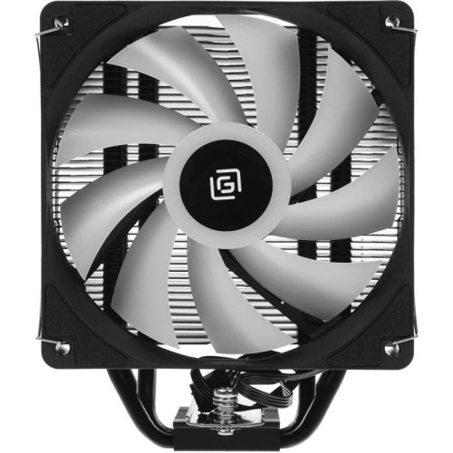Кулер Oklick OG-CPC180FRGB-PWM1 RGB Soc-AM5/AM4/1151/1200/2066/2011/1700 черный 4-pin 20dB Al+Cu 180W 820gr Ret [OG-CPC180FRGB-PWM1]